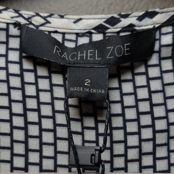 Rachel Zoe 100% Silk Phoebe Romper NEW WITH TAGS SIZE 2 - Picture 4 of 9